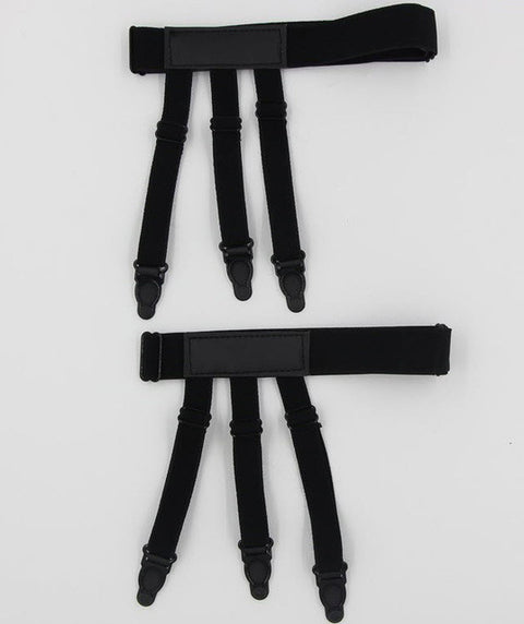 Mens Shirt Stays Garters Elastic